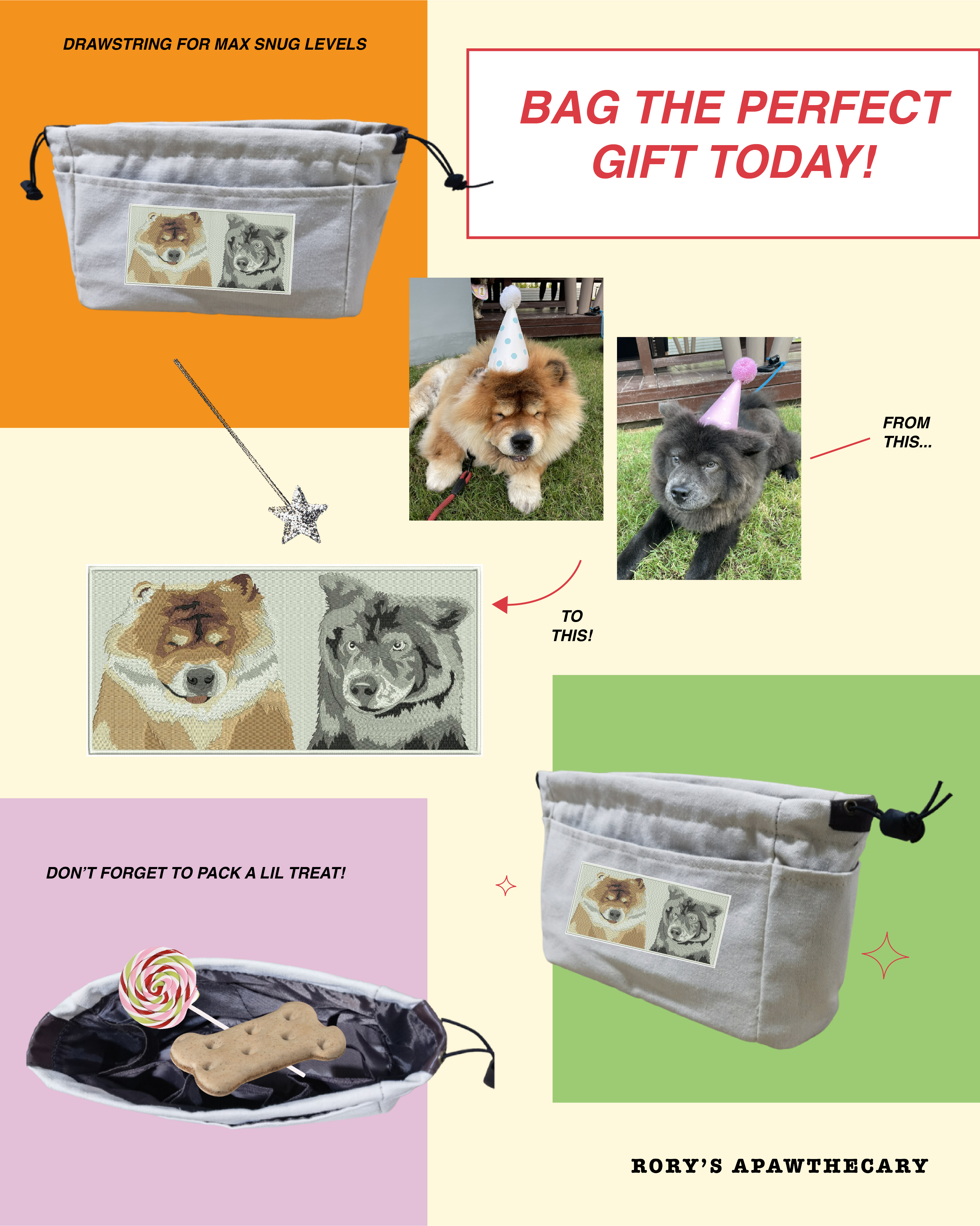 Personalized dog hot sale travel bag