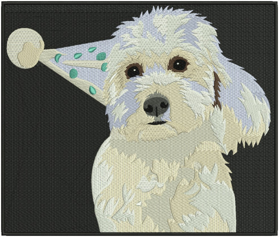 Customized dog bag with embroidery of your pet or multiple pets faces. perfect gift for any dog parent especially dog moms based in UAE. Rory's Apawthecary!