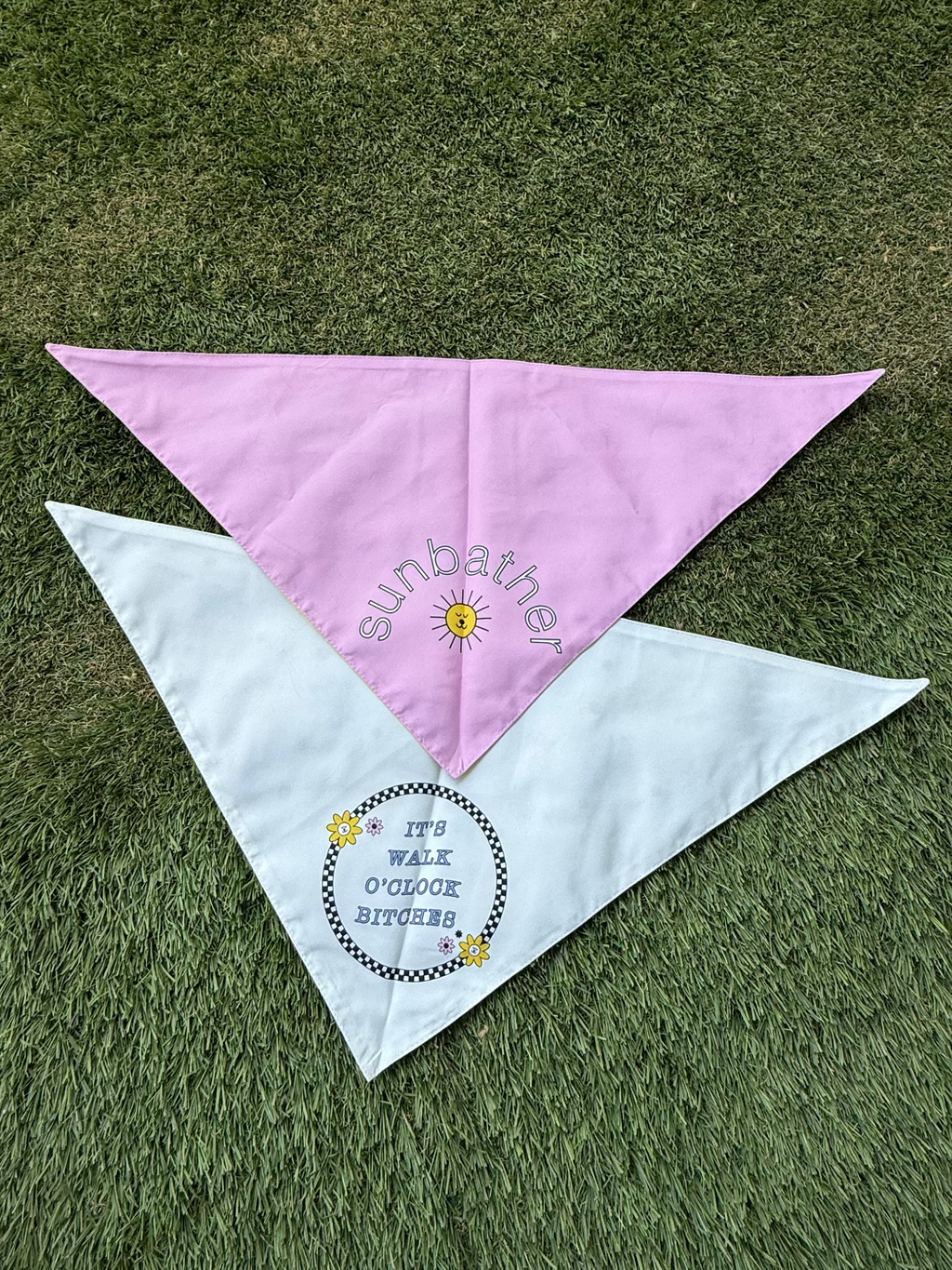 Dog walking matching bandana for human and dog merch. Reversible bandanas! 2 in 1! Match your pup! Go for a walk! Based in UAE