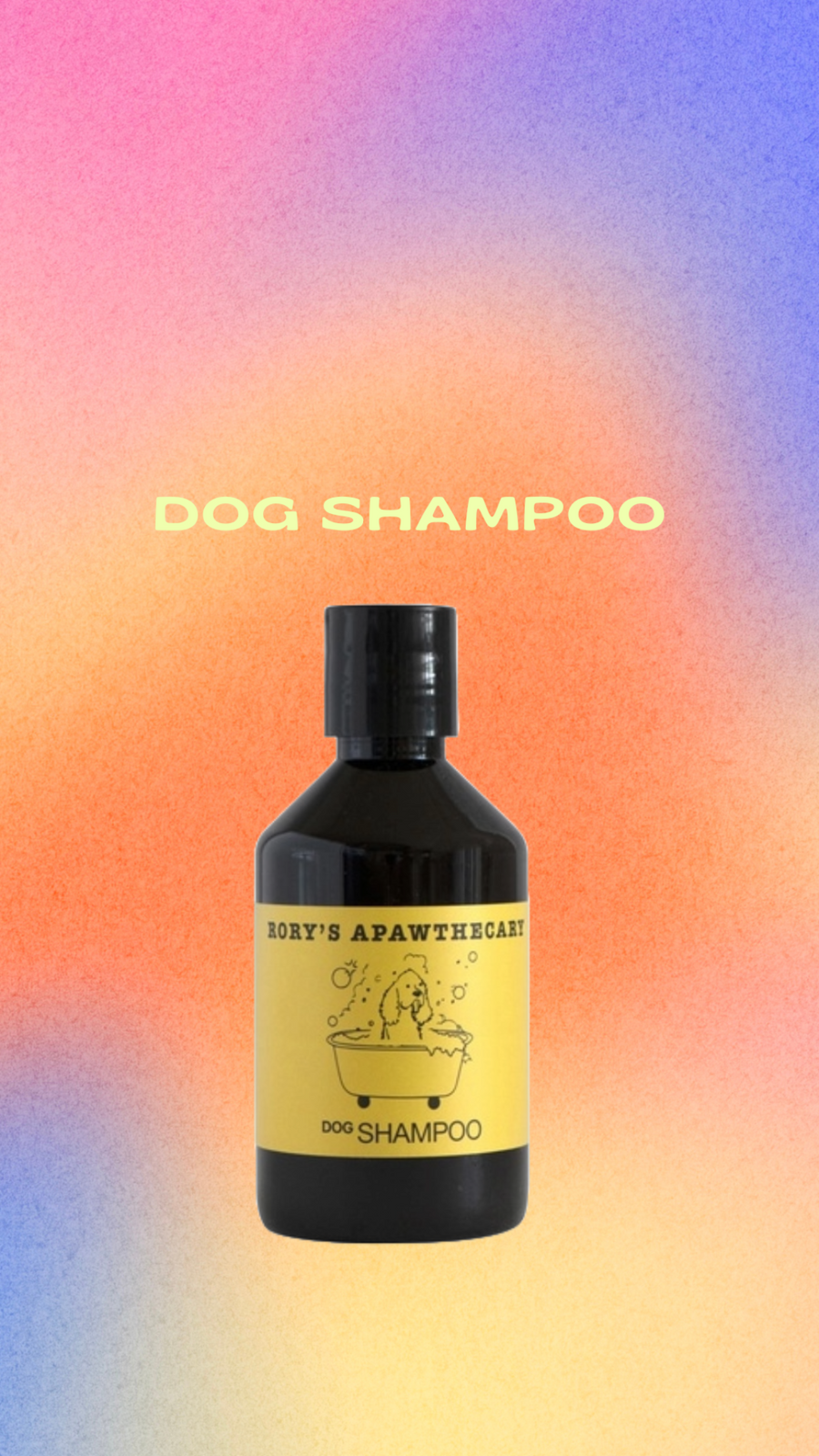 Organic dog shampoo with lavender, coconut oil, and chamomile – extra mild, pH-balanced, vegan, and safe for sensitive skin