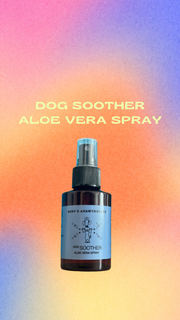 Dog soothing aloe vera spray for sensitive skin for every dog’s first aid kit. Non toxic, plant based, organic, all natural. Based in UAE.
