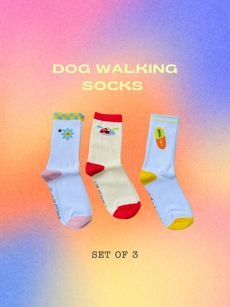 DOG WALKING SOCKS (SET OF 3)