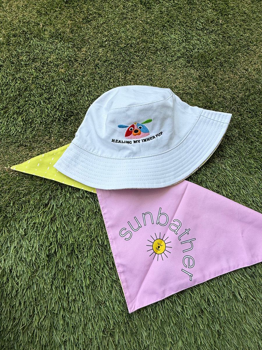 DOG WALKING HAT for you (& matching bandana for your pup)
