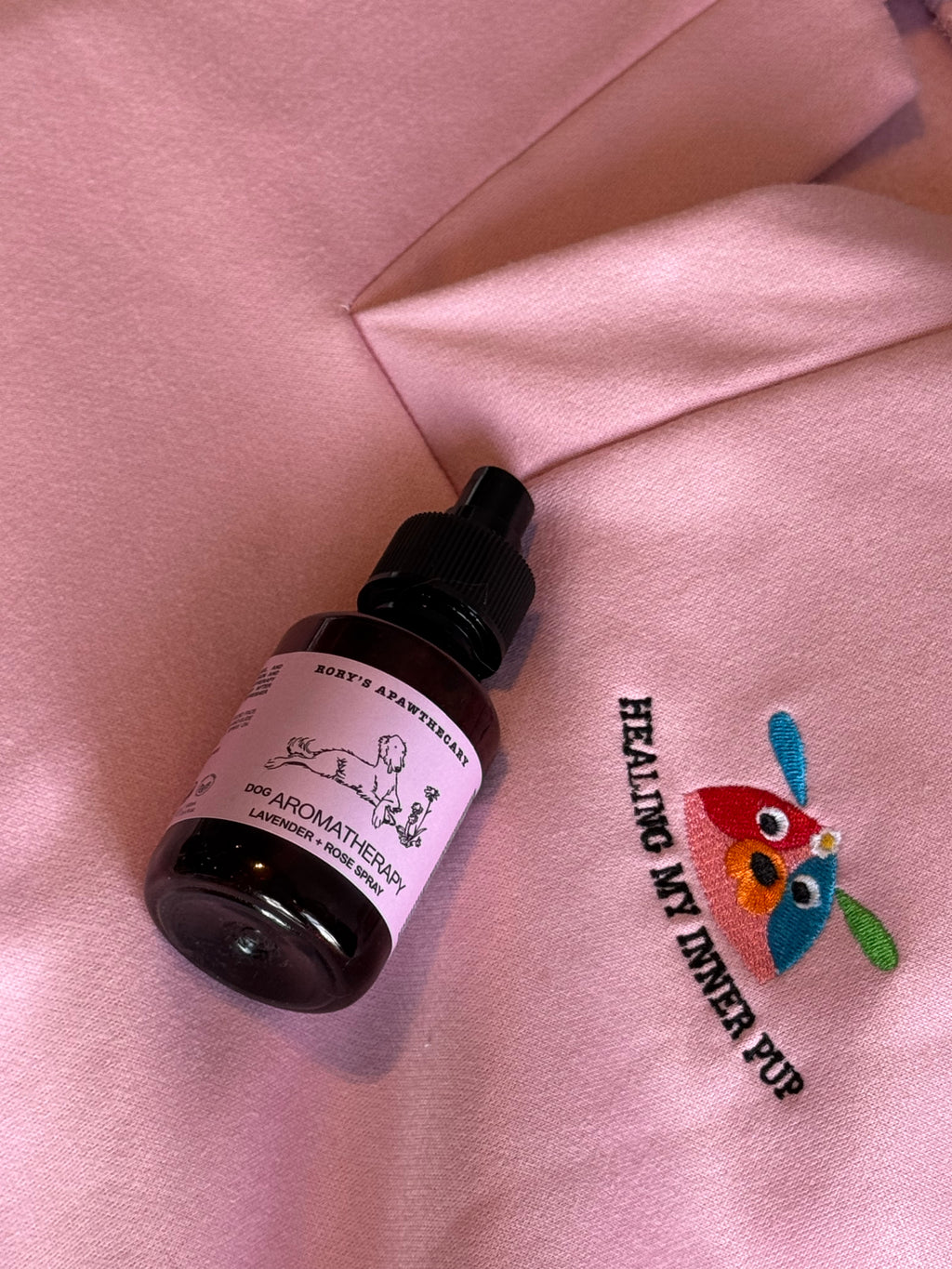 DOG AROMATHERAPY: LAVENDER + ROSE SPRAY