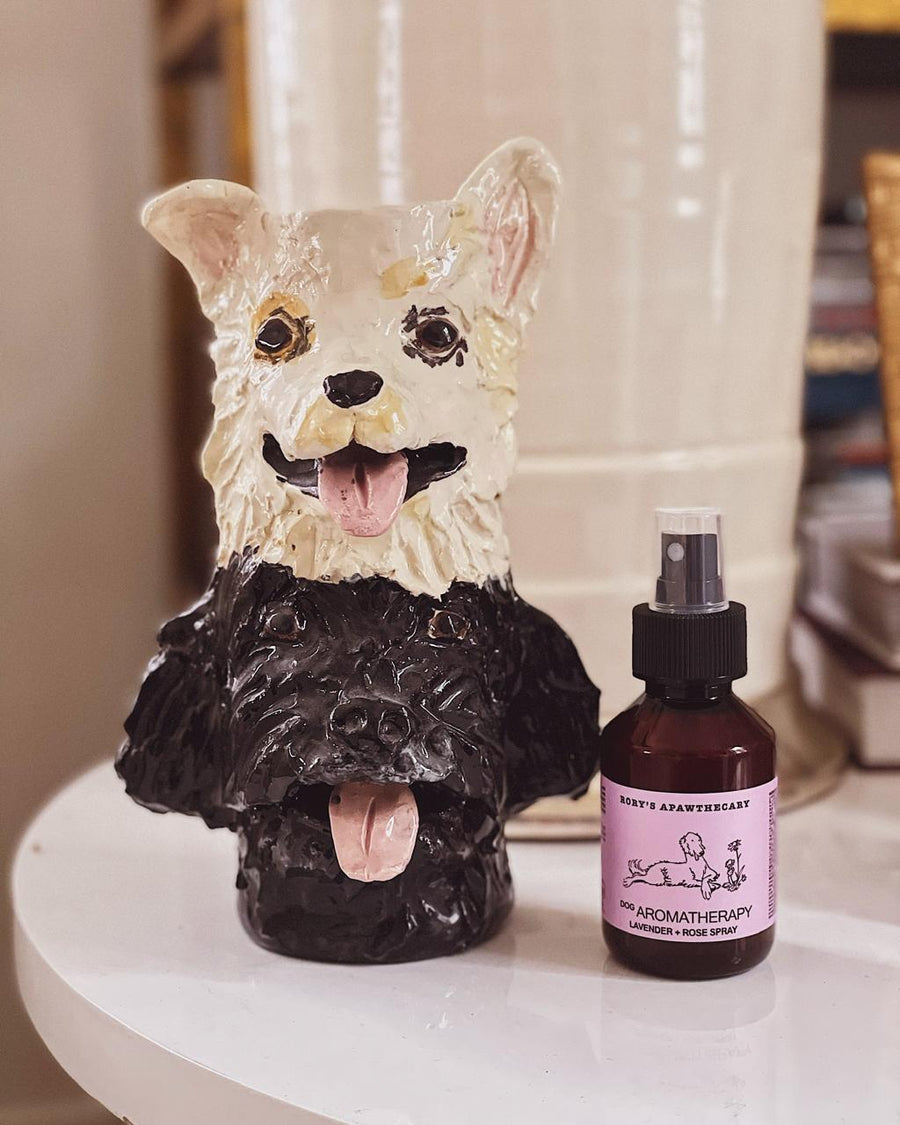 DOG AROMATHERAPY: LAVENDER + ROSE SPRAY